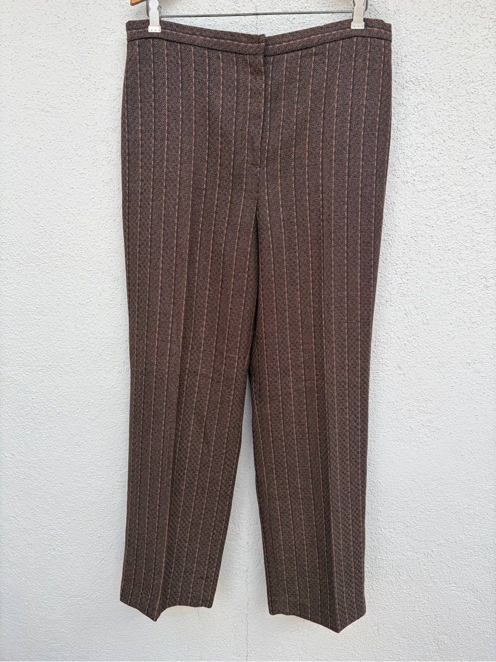 Rafael Brown Pinstripe Women’s Dress Pants Size XL